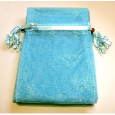 Organza Pouch XLarge 12 piece pack - Blue Teal