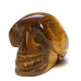 Skull Carved Fetish Bead 0.75 Inch - Tiger Eye