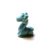 Giraffe Classic Carved Fetish Bead 0.75 Inch - Howlite Turquoise