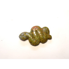 Snake (Sidewinder) 1.5 Inch Figurine - Unakite