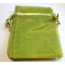 Organza Pouch XLarge 12 piece pack - Green