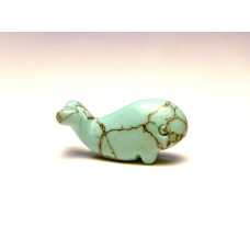 Whale 1 Inch Figurine - Howlite Turquoise