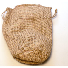 Gusseted Burlap Pouch Large 10 piece pack - Brown