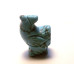 Rooster Carved Fetish Bead 0.75 Inch - Howlite Turquoise