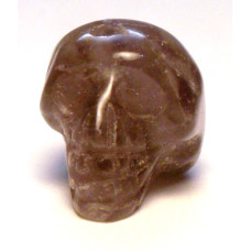 Skull Carved Fetish Bead 0.75 Inch - Amethyst