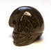 Skull Carved Fetish Bead 0.75 Inch - Golden Obsidian