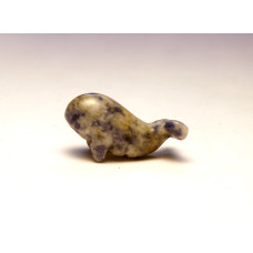 Whale Carved Fetish Bead 0.75 Inch - Sodalite