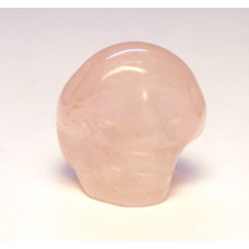 Skull 1 Inch Figurine - Rose Quartz