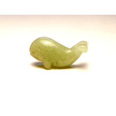 Whale Carved Fetish Bead 0.75 Inch - Aventurine