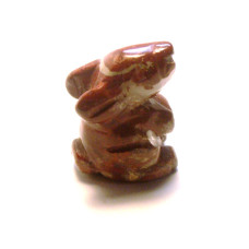 Rabbit (Hands Up) 1 Inch Figurine - Rainbow Jasper