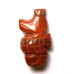 Sea Horse Carved Fetish Bead 0.75 Inch - Rainbow Jasper