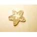 Starfish Carved Fetish Bead 0.75 Inch - Clear Quartz