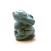 Rabbit (Hands Up) 1 Inch Figurine - Howlite Turquoise