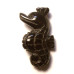 Seahorse 1 Inch Figurine - Obsidian Black