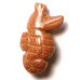 Seahorse 1 Inch Figurine - Goldstone