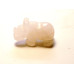 Rhino Carved Fetish Bead 0.75 Inch - Rose Quartz