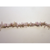 Irregular Gemstone Teeth Strand 16 Inches- Pink Morganite