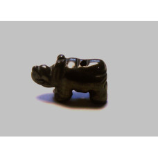 Rhino 1 Inch Figurine - Obsidian Black