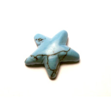 Starfish 1 Inch Figurine - Howlite Turquoise