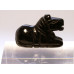 Horse Sitting Carved Fetish Bead 0.75 Inch - Obsidian Black