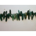 Irregular Gemstone Teeth Strand 16 Inches- Green