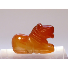 Horse Sitting 1 Inch Figurine - Carnelian Agate