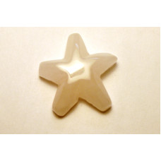 Starfish Carved Fetish Bead 0.75 Inch - Rose Quartz