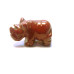 Rhino 1 Inch Figurine - Rainbow Jasper