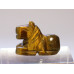 Horse Sitting 1 Inch Figurine - Tiger Eye