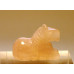 Horse Sitting 1 Inch Figurine - Rose Quartz