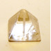 Pyramid Carved Fetish Bead 0.75 Inch - Clear Quartz