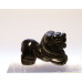 Lion Carved Fetish Bead 0.75 Inch - Blue Goldstone