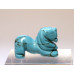 Lion 1 Inch Figurine - Howlite Turquoise