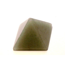 Pyramid Carved Fetish Bead 0.75 Inch - Aventurine