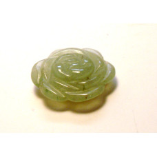 Rose Carved Fetish Bead 0.75 Inch - Aventurine