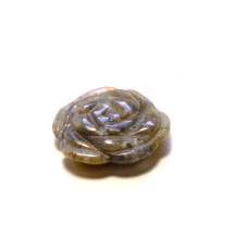 Rose Carved Fetish Bead 0.75 Inch - Sodalite