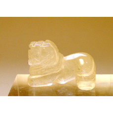 Lion 1 Inch Figurine - Clear Quartz