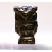 Owl 1 Inch Figurine - Obsidian Black