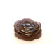 Rose Carved Fetish Bead 0.75 Inch - Amethyst