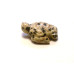 Sea Turtle Carved Fetish Bead 0.75 Inch - Dalmatian Dacite