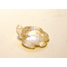 Sea Turtle Carved Fetish Bead 0.75 Inch - Clear Quartz