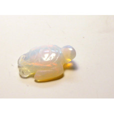 Sea Turtle Carved Fetish Bead 0.75 Inch - Opalite