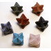 Merkaba Carved Fetish Bead 0.75 Inch - Assorted Stones