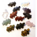 Lizard Carved Fetish Bead 0.75 Inch - Assorted Stones