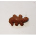 Lizard Carved Fetish Bead 0.75 Inch - Goldstone