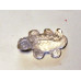 Lizard Carved Fetish Bead 0.75 Inch - Clear Quartz