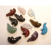 Manatee Carved Fetish Bead 0.75 Inch - Assorted Stones