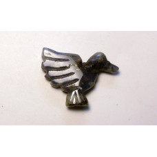 Hummingbird Carved Fetish Bead 0.75 Inch - Sodalite