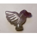 Hummingbird Carved Fetish Bead 0.75 Inch - Amethyst