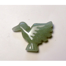 Hummingbird Carved Fetish Bead 0.75 Inch - Aventurine